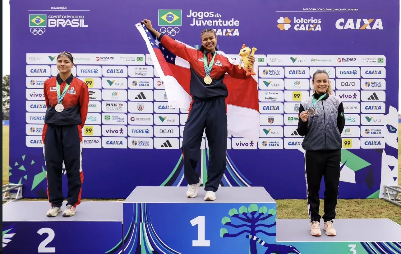 Sarah Letícia leva ouro no salto em altura nos Jogos da Juventude