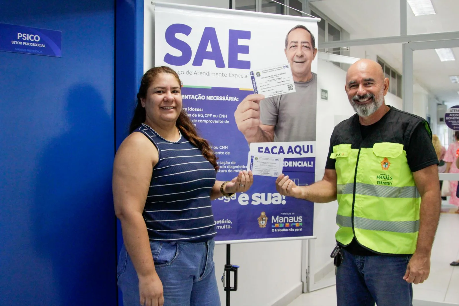 Credencial de estacionamento para idosos e PcDs em Manaus
