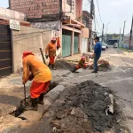 Drenagem profunda é recuperada no bairro Petrópolis, em Manaus