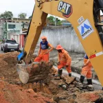Cratera no Japiim 2: Prefeitura recupera rede de drenagem